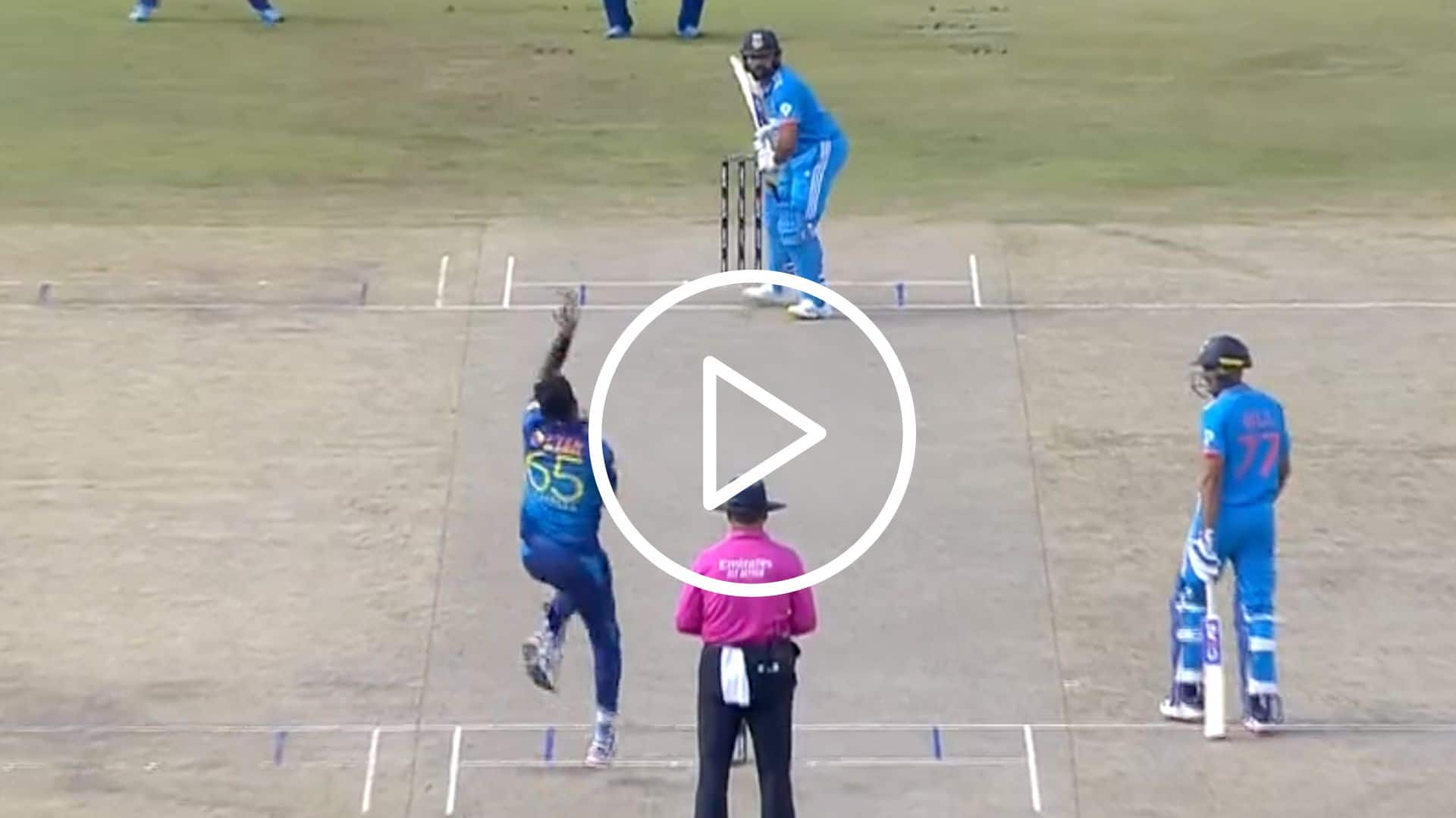 [Watch] Rohit Sharma Oozes Class With Picturesque Cover Drive Off Kasun Rajitha